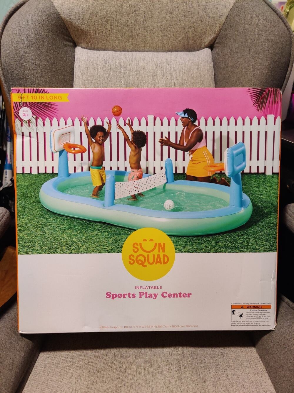 Sun Squad Inflatable Water Sports Kids Play Center